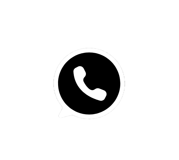 Whatsapp logo Black and white-2